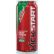 Mountain Dew Kick Start Fruit Punch 16 oz - 12 count