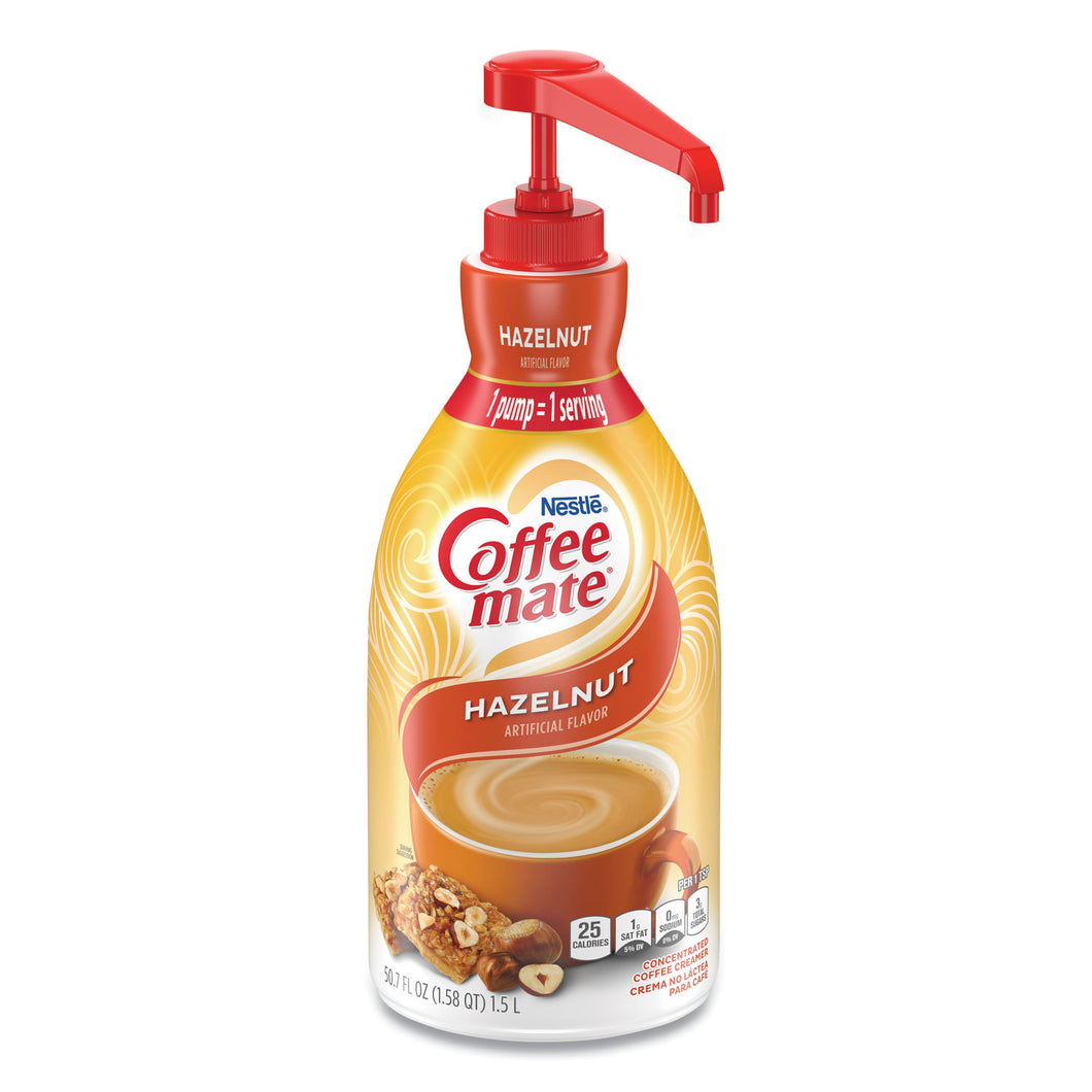 Coffee Mate Hazelnut Liquid Pump Bottles - 1.5 liter bottle