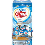 Coffee Mate French Vanilla Liquid Cream Cups - 50 cups per box