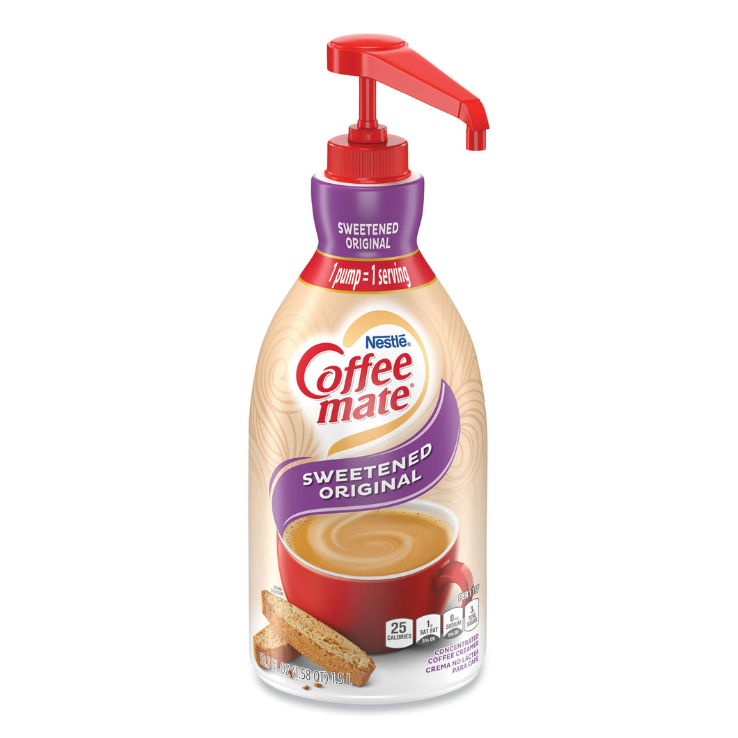 Coffee Mate Original Liquid Pump Bottles - 1.5 liter bottle