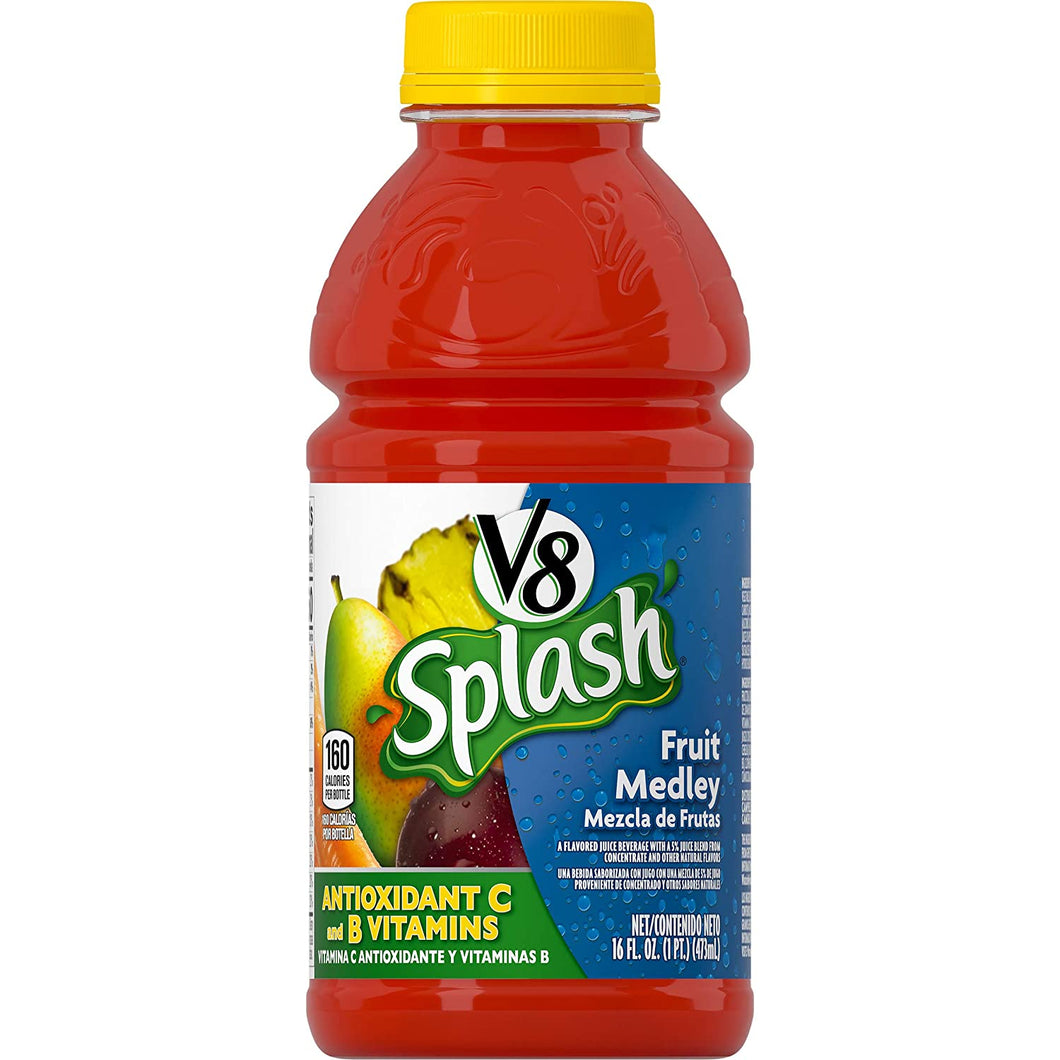 V-8 Splash Fruit Medley 16 oz - 12 count