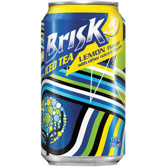 Brisk Sweet with Lemon 12 oz Can - 12 count