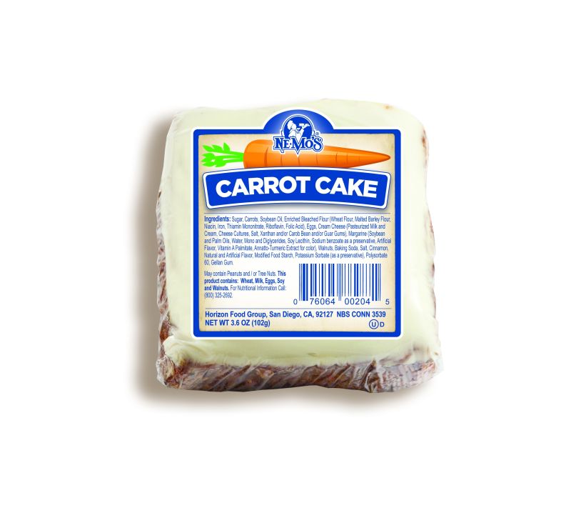 Nemo's Carrot Cake - 12 cakes per case
