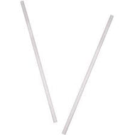 Unwrapped White Translucent Plastic Straws